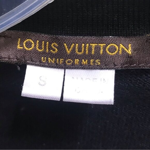 Louis Vuitton Silk Cotton Cardigan Sweater LV Buttons Uniform Monogram Pocket S - Picture 6 of 16